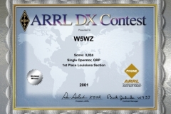 2001-W5WZ-ARRL-DX-PHONE