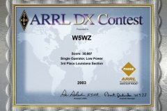 2003-W5WZ-ARRL-DX-PHONE