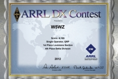 2012-W5WZ-ARRL-DX-CW
